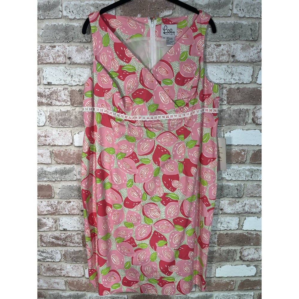 NWT Vintage Lilly Pulitzer Staci Maternity Dress "Mango Hohha" Sz ML